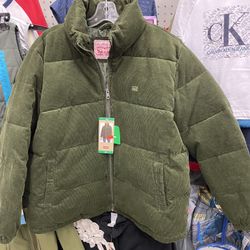 Levi’s Jacket Olive Green XL Ladies Puffer Jacket 