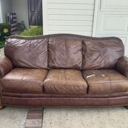 Leather couch