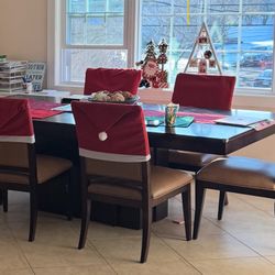 Great Deal For Immediate Pick up Only! Canadela Formal Dining Room Set - Table + 6 Solid Wood Chairs