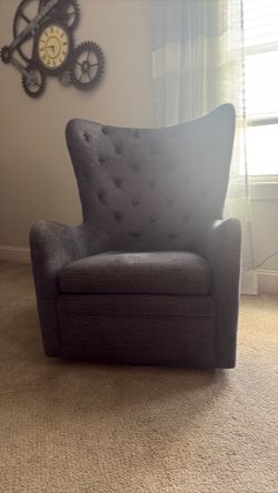 Denim blue chair