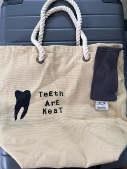 Lined Canvas  Tote Purse Bag