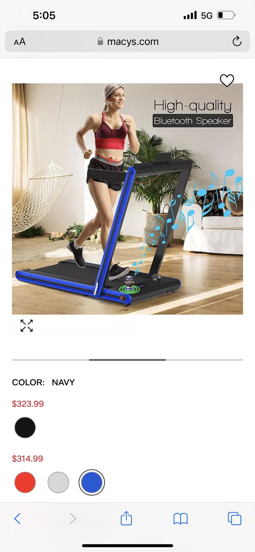 Small Treadmill Almost New Exercise Equipment Winter