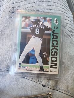 1992 Fleer Bo Jackson Chicago White Sox Baseball Card