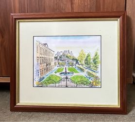 Framed Courtyard Picture