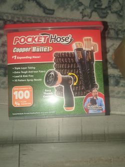 Pocket hose copper bullet