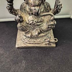 SILVER Ganesha Statue Indian Hindu God Idol Showpiece