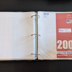 Binder of College Ruled Paper, ~400 Sheets