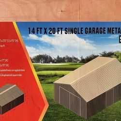 Metal Garage Shed 14 X 20 Storage Shed 