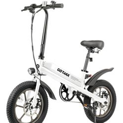 Gotrax S3 Electric Bike 16x3.0 Fat Tire for Adults/Teens 13+ Electric Bicycle Adults 750W Peak Motor Max Range 25 Miles Up to 20 Mph Removable Battery