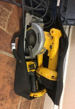 Dewalt saw and drill