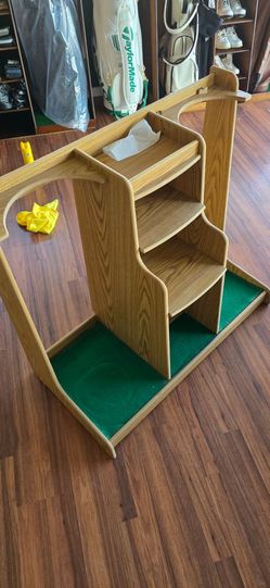 Golf bag organizer stand