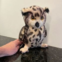 Yomiko Classics Spotted Brown Owl Plush by Russ Berrie Stuffed Animal 10… 