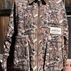 RYOKO RAIN REVERSIBLE CAMO WORK JACKET FOR MEN