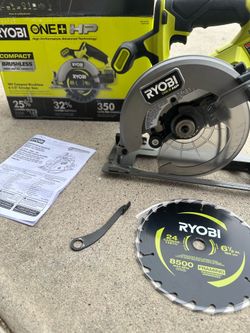 RYOBI ONE+ HP 18V Brushless Cordless Compact 6-1/2 in. Circular Saw (Tool Only)