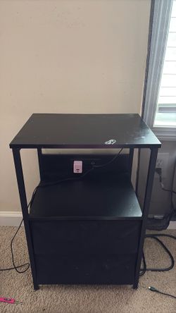 Black nightstand