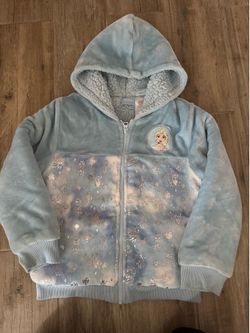 Girls Elsa frozen hoodie size 7