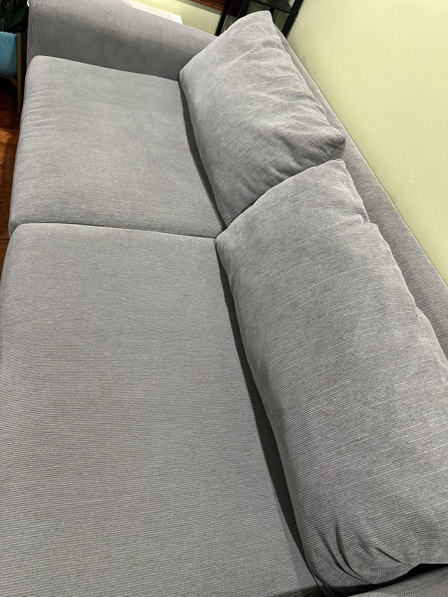 Grey Fabric Couch 
