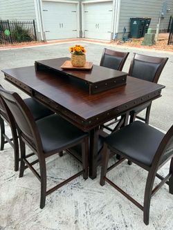 Free Delivery - Ashley Furniture table & 5 chairs