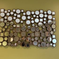 Multi-Mirror Wall Art Panel – 47” Statement Piece