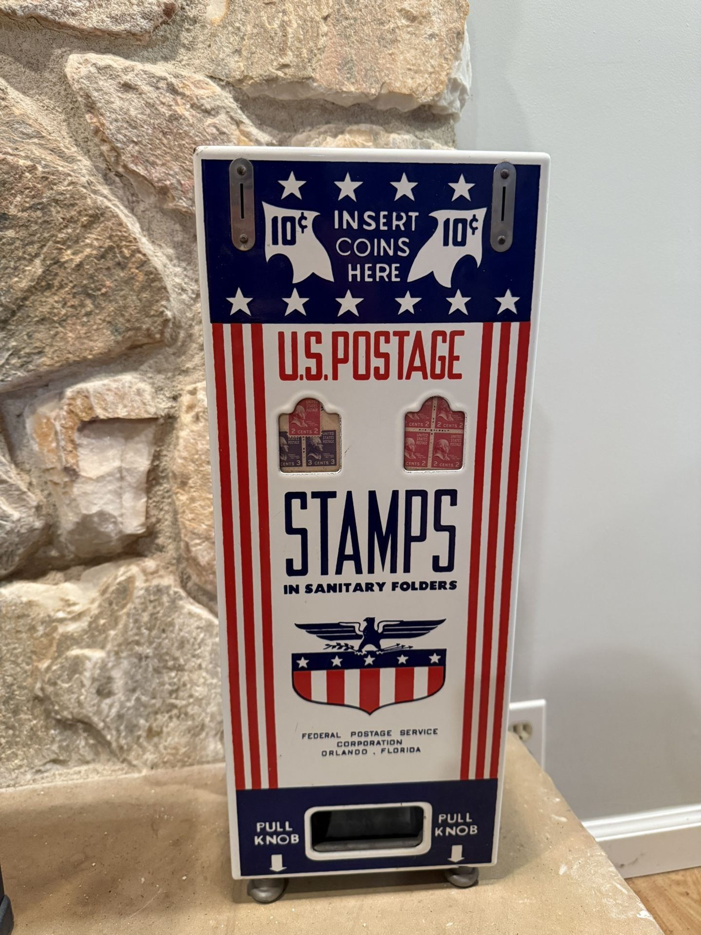 Vintage US Stamp Machine