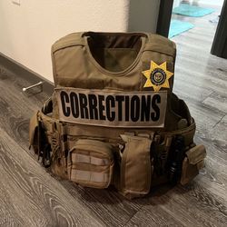 Plate Carrier / Vest - W/ Corrections Patches And Attachments for Sale in  Tempe, AZ - OfferUp