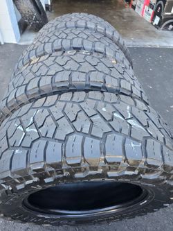4 used tiresLt37x12.50r20  Toyo RT trail Open Country, DOT 2022,LR (E) $350.00 all 4