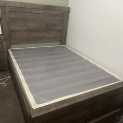 Queen Bed frame and Nightstand 
