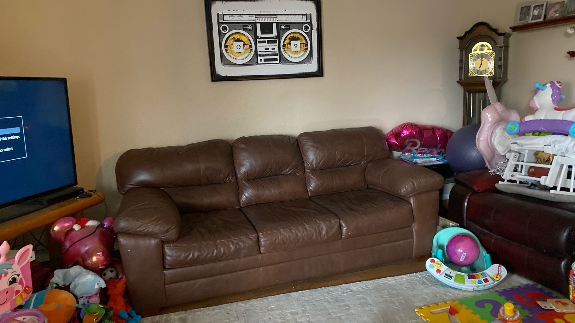 Leather Couch And Recliner