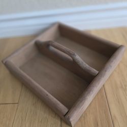 Storage Caddy Box With Handle. Handmade Item. One Of A Kind. ( 11 Inches x 11 Inches ).
