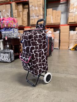 38-Inches Foldable Rolling Shopping Cart
