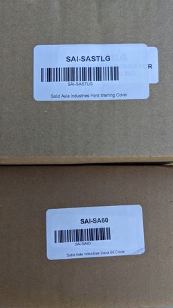 Solid Axle Industries Ford Super Duty axle cover set Dana 60 and Sterling