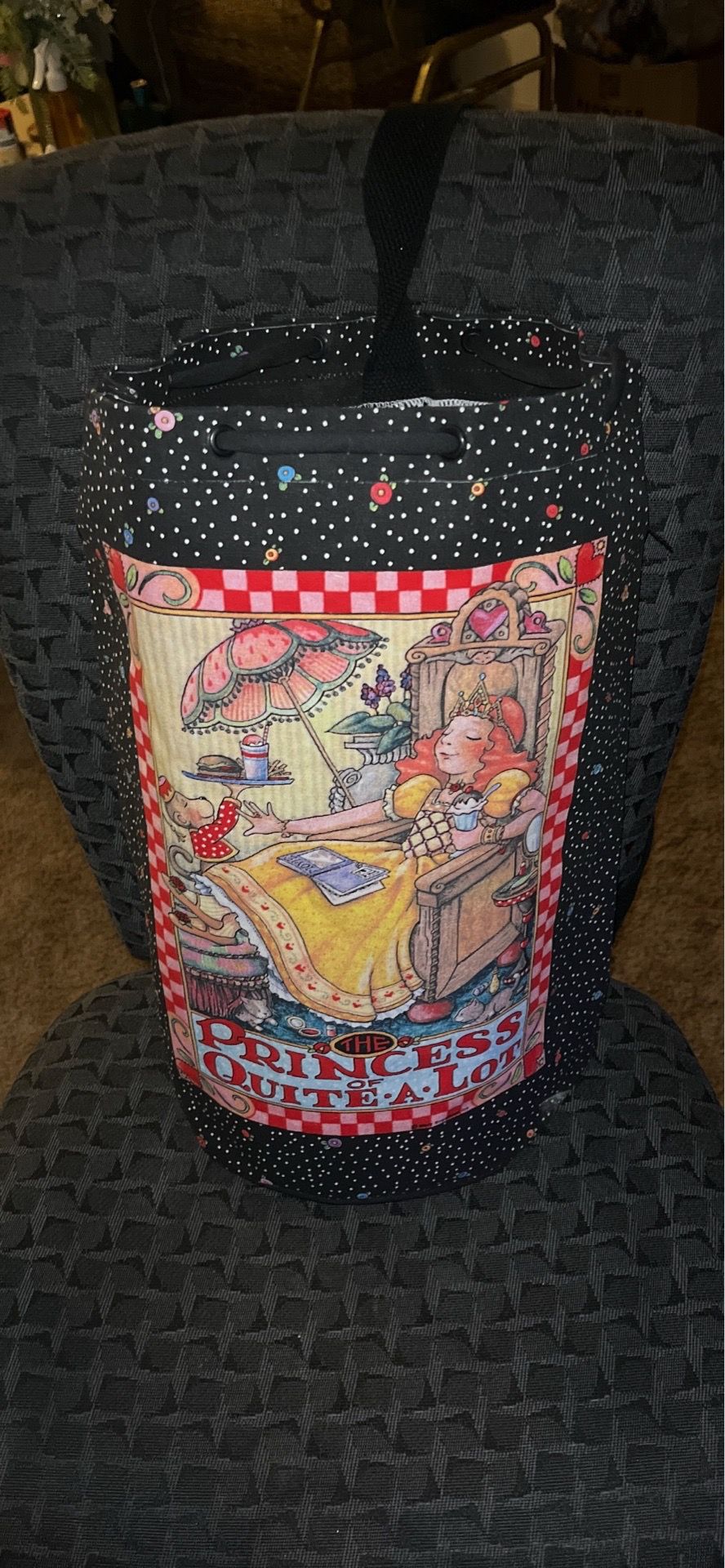 MARY ENGELBREIT Original fabric Laundry/Book Tote