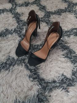 Black Bamboo Heels 