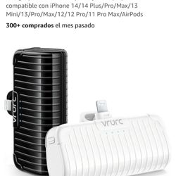 Cargador portátil pequeño, 2 paquetes, mini banco de energía para iPhone compacto y lindo paquete de batería compatible con iPhone 14/14 Plus/Pro/Max/