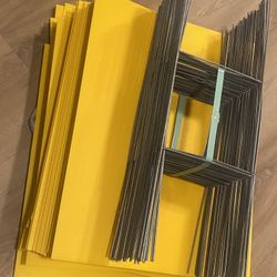 100 YELLOW ROAD SIGNS FOR SALE