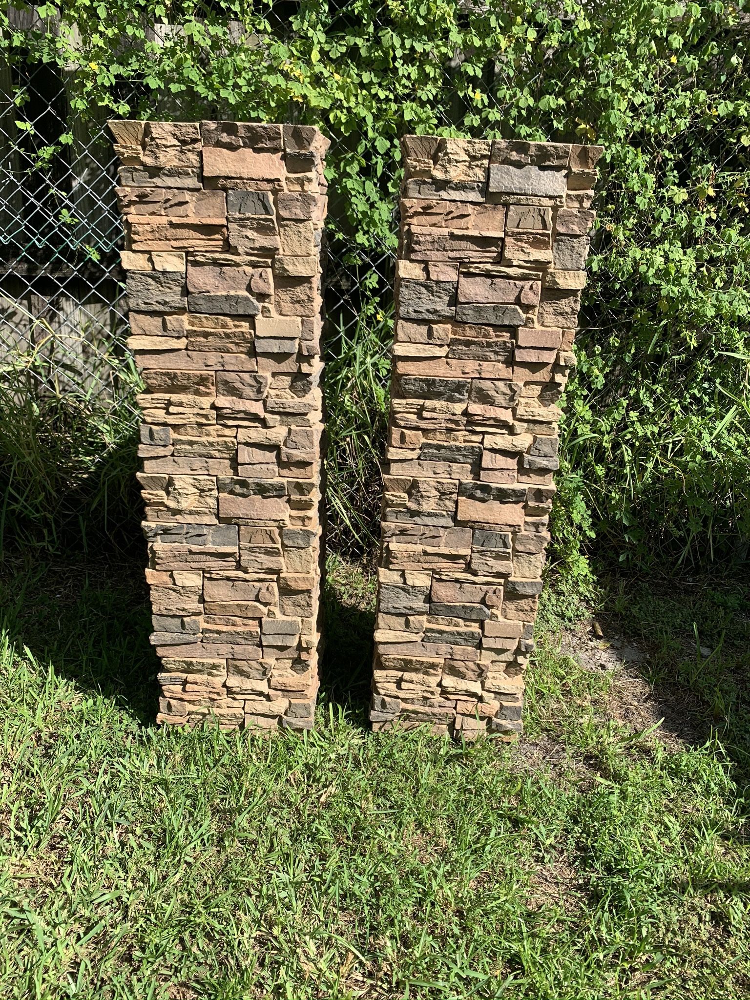 3ft Stacked Stone Concrete Column Wraps Brand New Free Delivery
