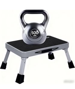 RV Step Stool Foldable 1-Step Ladder Sturdy Metal  X(80)