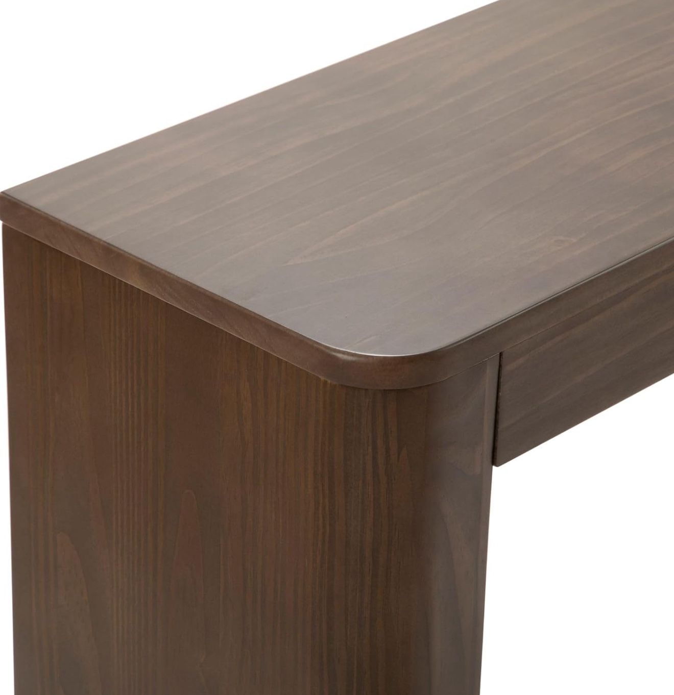 Plank and Bean Solid Wood Console Table 46 Inch Walnut