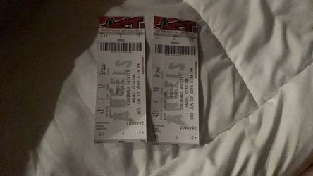 Selling these angle game tickets