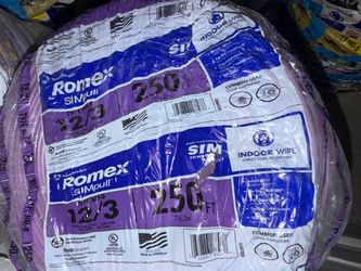 12/3 wire 250ft Romex Electric Copper Wire New Roll