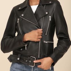 Buttery Soft Genuine Leather Biker Jacket 