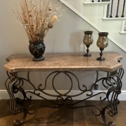 Gorgeous 6.5ft Mirror, Console Table & New Century Painting