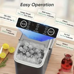 Ice Machine Portable For Summer Carry Around Camping Trip. Party 