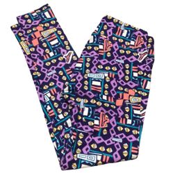 LuLaRoe OS Leggings Tribal Print