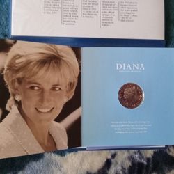 PRINCESS DIANA MEMORIAL COIN AND STAMPS
