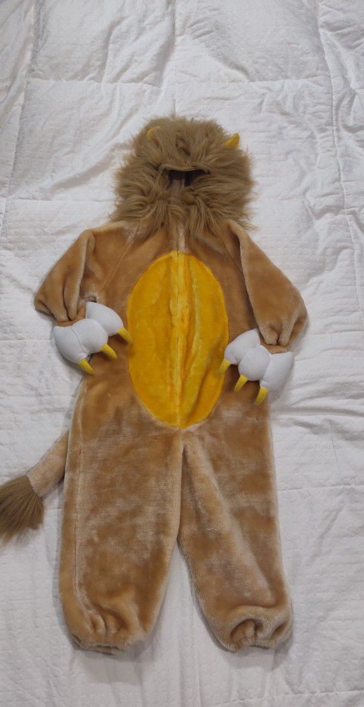 Kids Lion Costume Size M 4-5