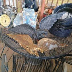 Black Or Brass Beautiful Metal American Eagle Wall Hanging