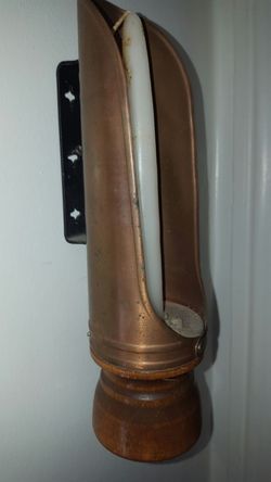 Vintage copper candle holder