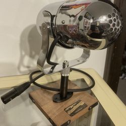Custom Made Chrome Dynamic Microphone One Of A Kind Vintage And HUGE...PLZ READ!