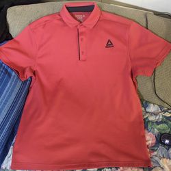 Reebok polo shirt Red Large L